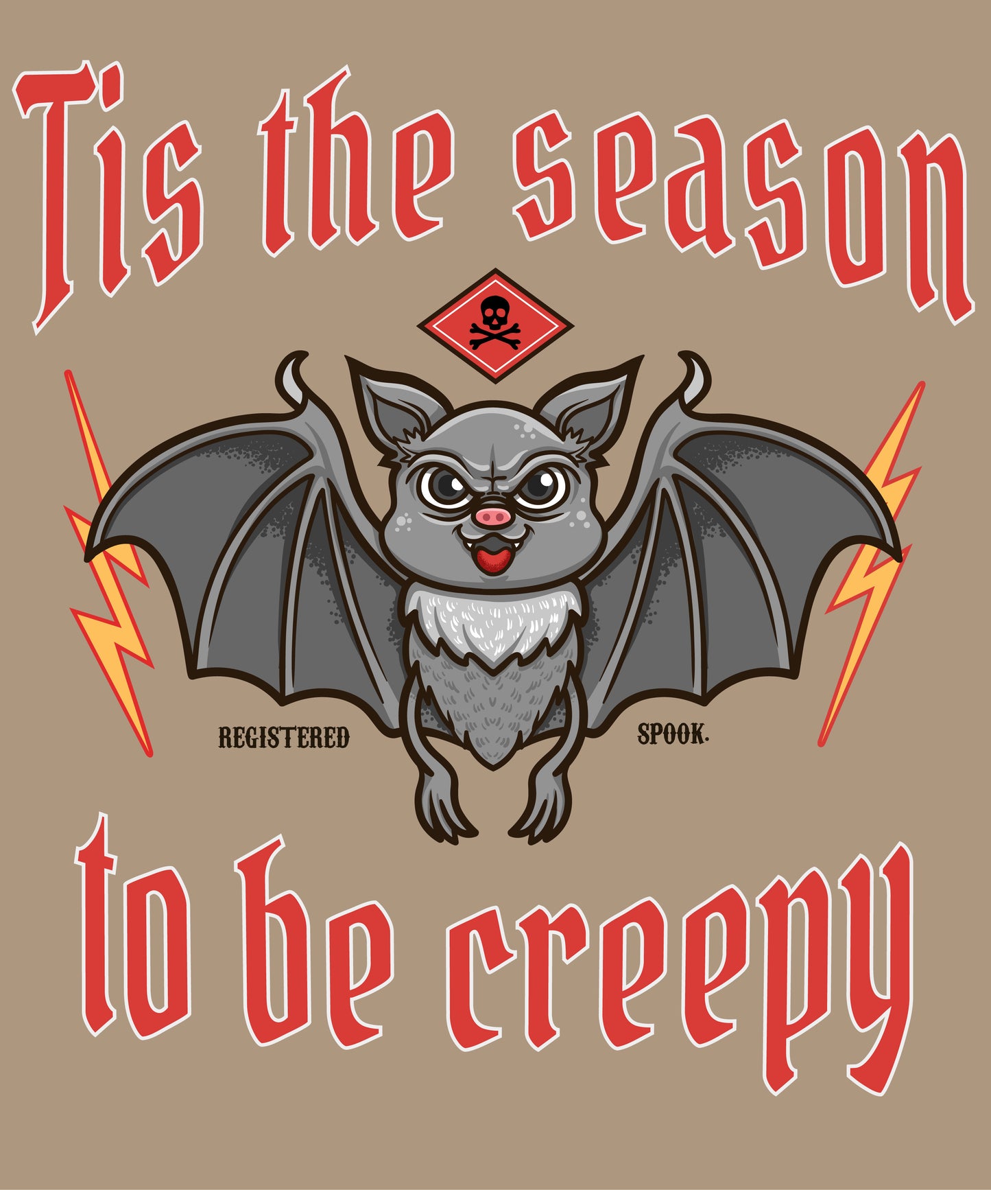 Season To Be Creepy | Schaurig schwarzes Halloween T-Shirt, 100% Baumwolle