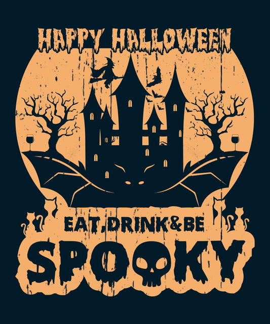 Be Spooky - Happy Halloween! | Schaurig schwarzes T-Shirt, 100% Baumwolle