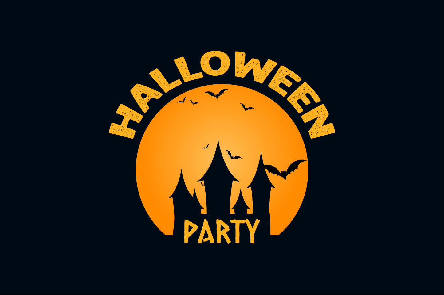 Halloween Party | Schaurig schwarzes T-Shirt, 100% Baumwolle