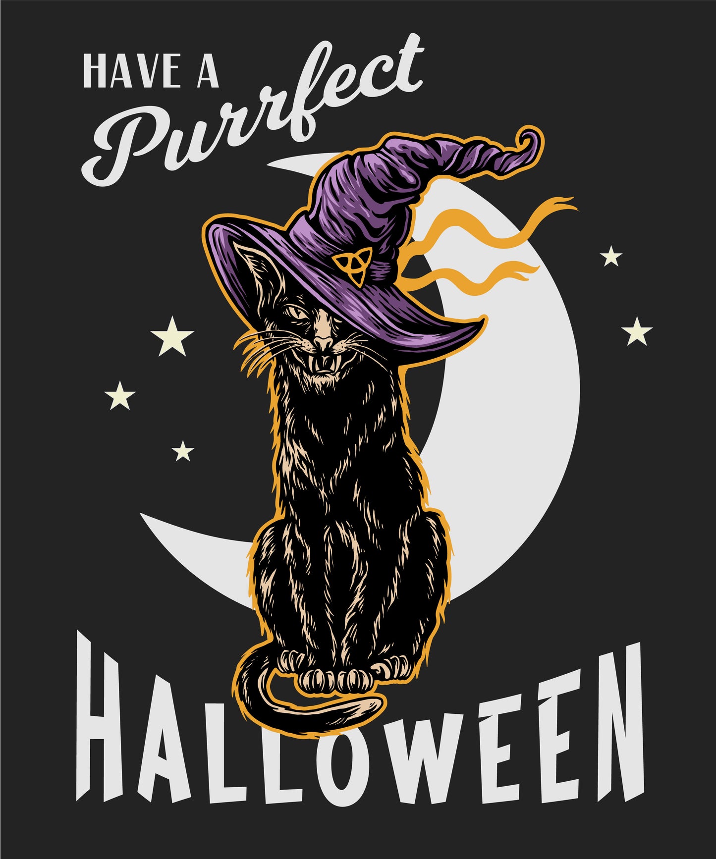 Purrfect Halloween T-Shirt – Für die ultimative Mischung aus Magie und Miau!