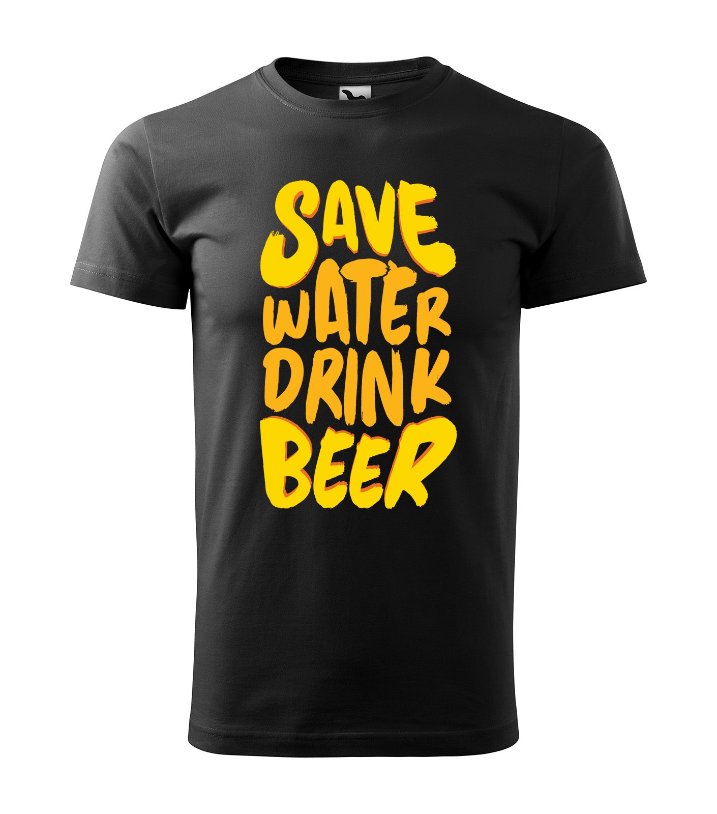 Save Water Drink Beer T-Shirt – Nachhaltig genießen mit Humor! | Schwarzes T-Shirt, 100% Baumwolle