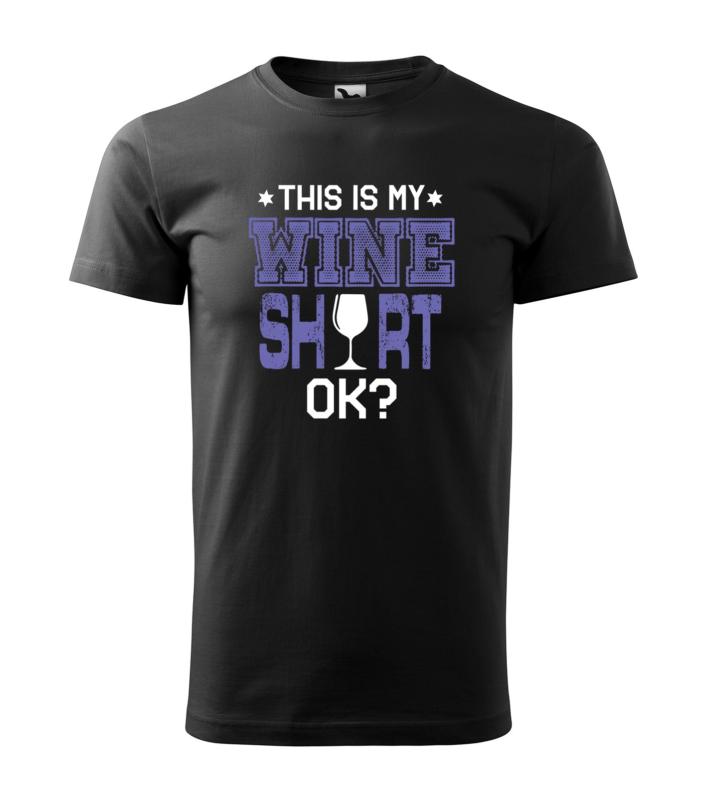 This is My Wine Shirt – Für echte Weinliebhaber! | Schwarzes T-Shirt, 100% Baumwolle