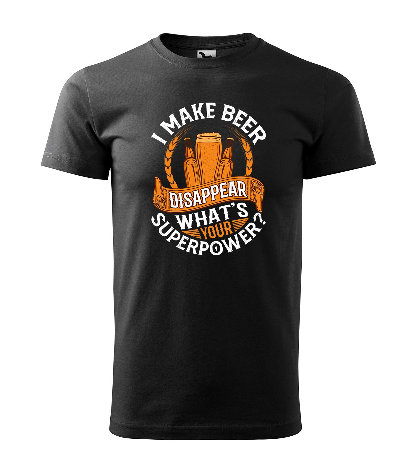 I Make Beer Disappear – What’s Your Superpower? – Für echte Bierhelden! | Schwarzes T-Shirt, 100% Baumwolle
