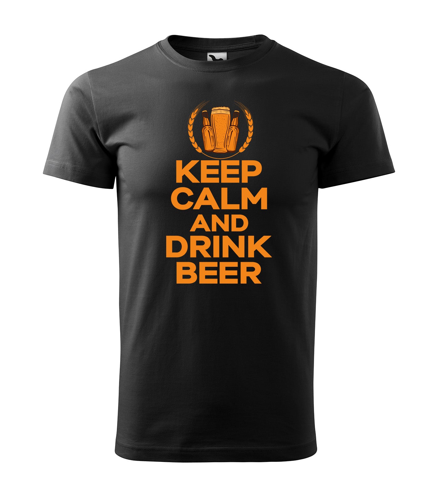 Keep Calm and Drink Beer T-Shirt – Entspannt genießen! | Schwarzes T-Shirt, 100% Baumwolle