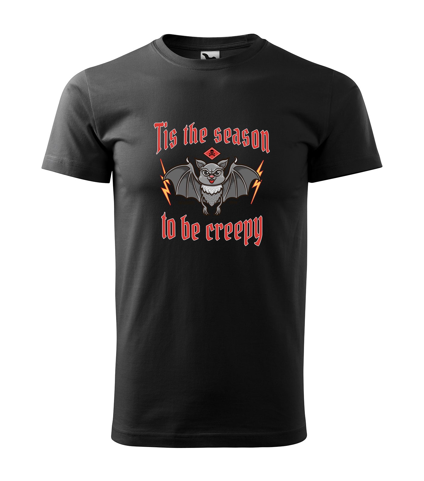 Season To Be Creepy | Schaurig schwarzes Halloween T-Shirt, 100% Baumwolle