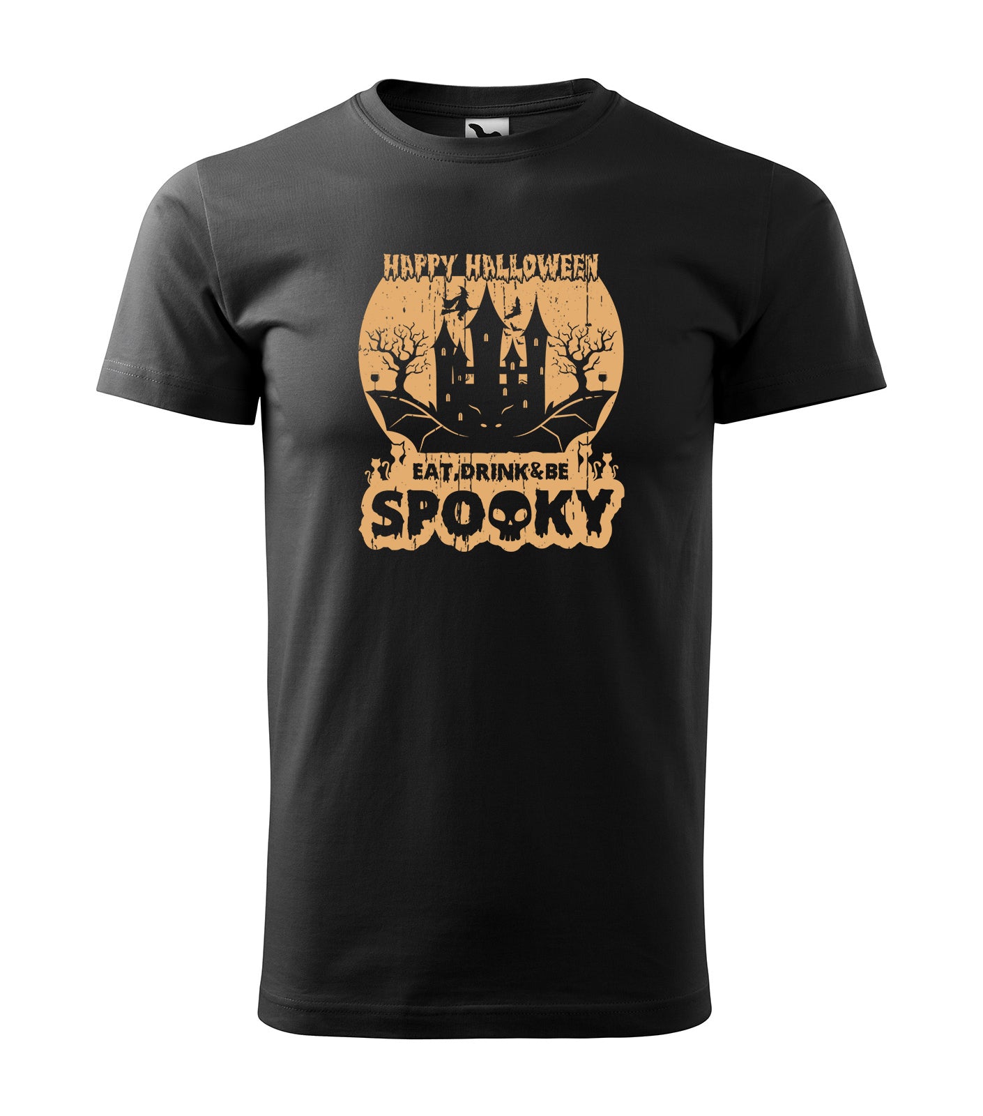 Be Spooky - Happy Halloween! | Schaurig schwarzes T-Shirt, 100% Baumwolle