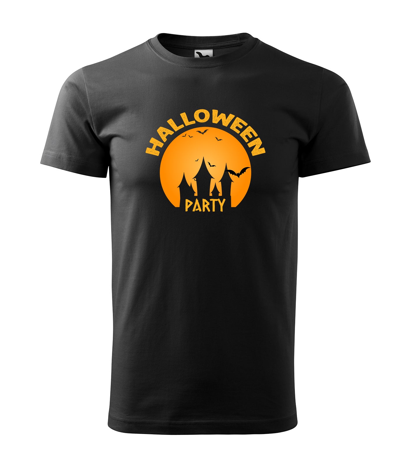 Halloween Party | Schaurig schwarzes T-Shirt, 100% Baumwolle