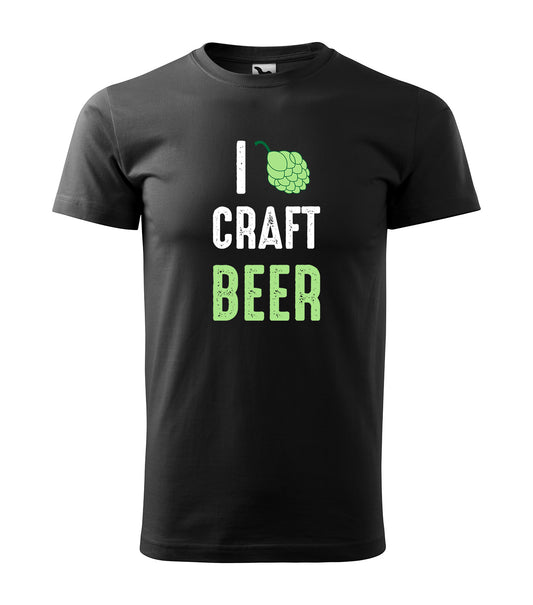 I Love Craft Beer T-Shirt – Für echte Craft-Bier-Liebhaber! | Schwarzes T-Shirt, 100% Baumwolle