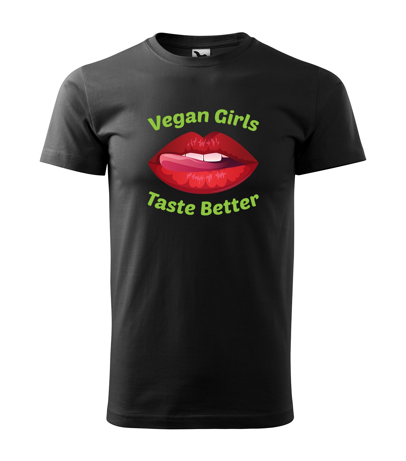 Vegan Girls Taste Better | Schwarzes T-Shirt, 100% Baumwolle