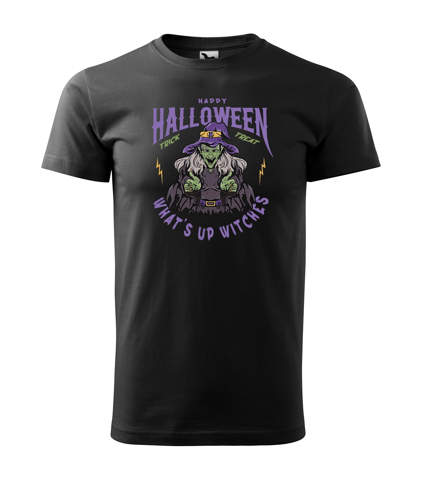 Halloween - What's Up Witches | Schaurig schwarzes T-Shirt, 100% Baumwolle