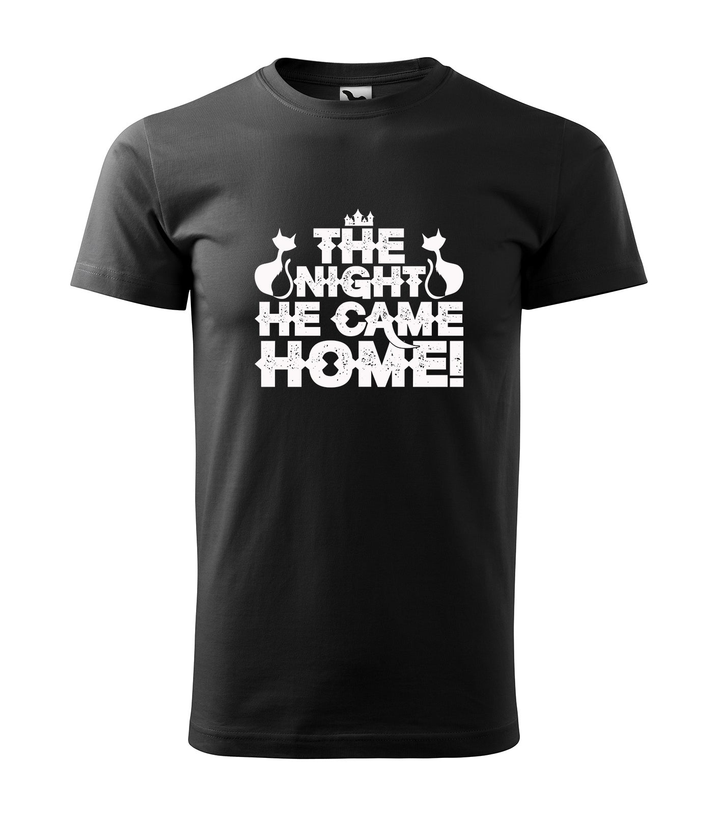 The Night He Came Home | Schaurig schwarzes Halloween T-Shirt, 100% Baumwolle